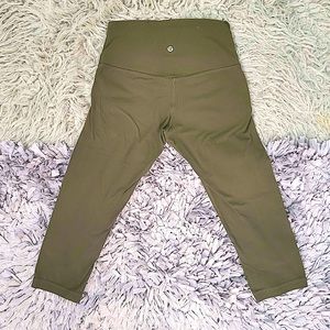 Lululemon Army Green Workout Pant